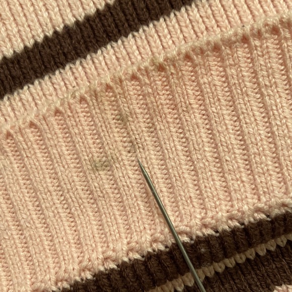 Free People Striped Cropped Sweater Women Size M - Picture 15 of 15